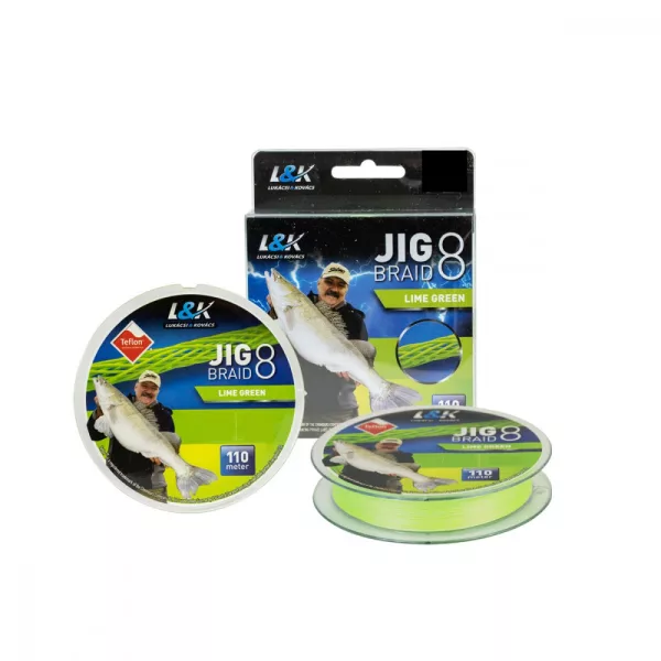 Filo L&K Jig Braid 0,15Mm 9.1 Kg 110M Verde Lime