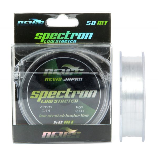 Nevis Spectron 50m 0.16mm Filo leader in monofilo-Trasparente