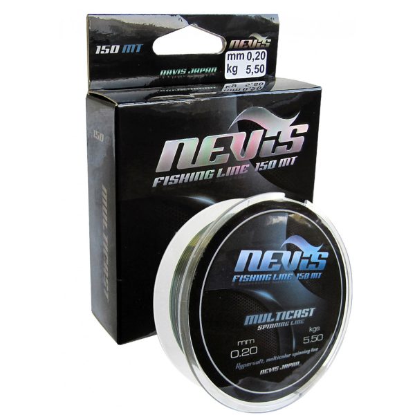 Nevis Multicast 300m 0.22mm Monofilamento lenza principale-Multicolore