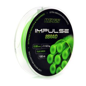   Nevis Impulse 8Braid 100m 0.18mm Trecciato principale-Verde fluo