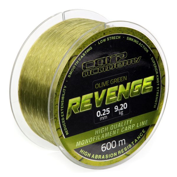 Carp Academy Revenge 600m 0.30mm Filo principale monofilo-Verde