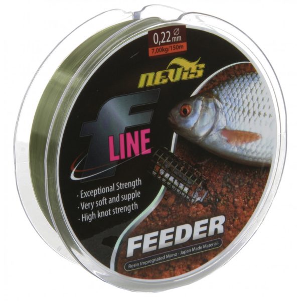 Nevis F-Line Feeder 150m 0.30mm Filo madre monofilo-Verde