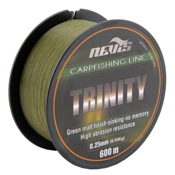Nevis Trinity 600m 0.28mm Lenza principale in monofilo-Verde