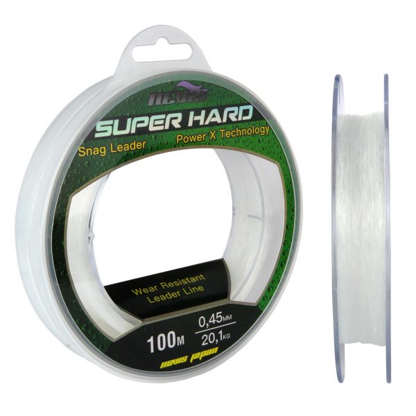 Nevis Super Hard Snag Leader 100m 0.50mm Lenza principale in monofilo-Trasparente