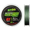 Stég Stég Treccia per finale Method Feeder 0.12mm 25m-Verde scuro
