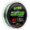Stég Stég Treccia per finale Method Feeder 0.18mm 25m-Verde scuro