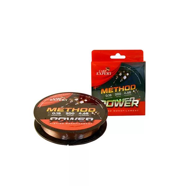 Carp Expert Power Method Feeder Filo principale monofilo Marrone 0.25mm 200m