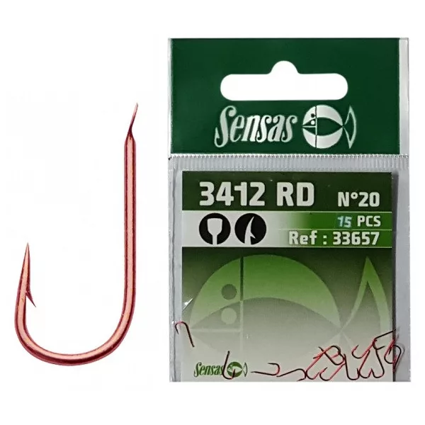 Sensas Feeling 3412 Rosa 18 a paletta, Amo da breme con ardiglione 15 pz