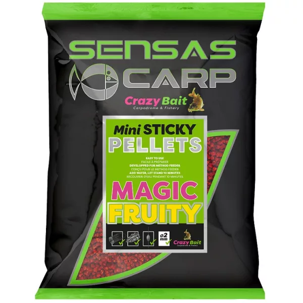 Sensas Pellet Mini Sticky Magic Fruity Pellet da pastura 700gr