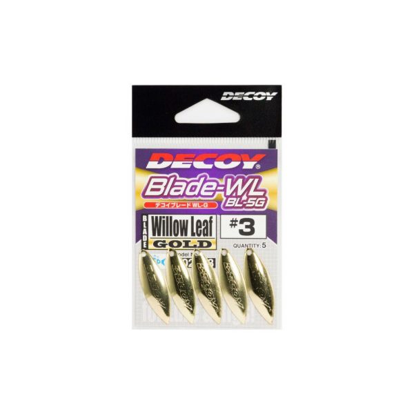 Decoy BL-5G Willow Leaf Gold 3,5 Spinner Blade 4db