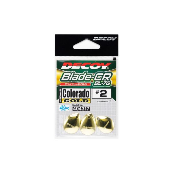 Decoy BL-7G Cr Colorado Gold 1 Spinner Blade 5db