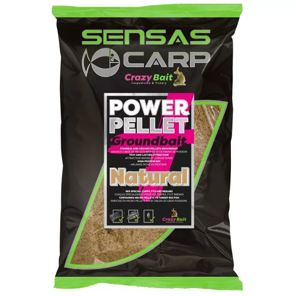 Sensas Regno Unito Power Pellet Plus Natural Pastura 2kg