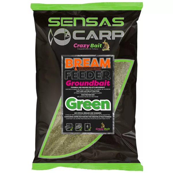 Sensas Regno Unito Bream Feeder Green Pastura 2kg