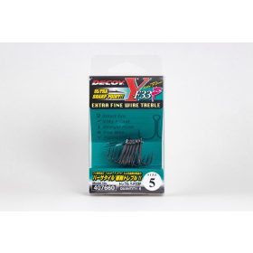   Decoy Y-F33F Extra Fine Wire #2 Füles Szakállas Háromágú Horog 4db