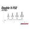 Decoy V-F52 #8 Füles Szakállas Kétágú Horog 8db