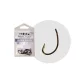The One 8245Bd Curve Shank 2 Amo da boilies con occhiello e ardiglione, Nichel Nero 8pz