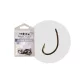 The One 8245Bd Curve Shank 6 Amo da boilies con occhiello e ardiglione, Nichel Nero 8pz