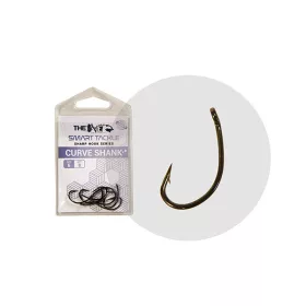   The One 8245Bd Curve Shank 8 Amo da boilies con occhiello e ardiglione, Nichel Nero 8pz