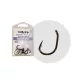 The One 8005 Curve Eye 2 Amo da boilies con occhiello e ardiglione, Nichel Nero 8pz