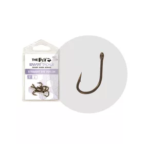   The One 8355Db Straight Eye 2 Amo da boilies con occhiello e ardiglione, Teflon Grigio 6pz