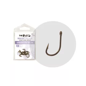   The One 8355Db Straight Eye 6 Amo da boilies con occhiello e ardiglione, Teflon Grigio 6pz