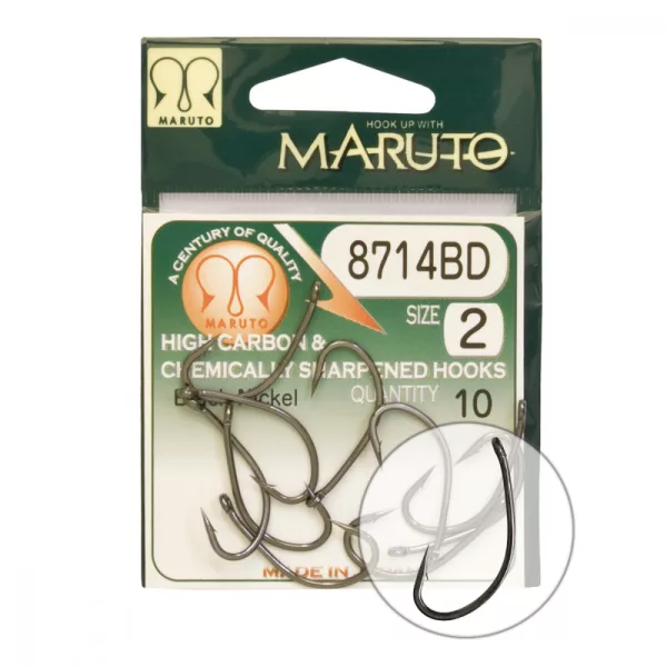 Maruto Amo 8714Bd Ami da carpa Hc T.D.E.5° Con ardiglione Forgiato Nichel Nero 2