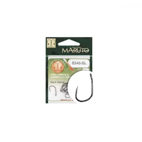   Maruto Amo 8346Bl T.D.E.10° Barbless Hc Forged Black Nickel 10