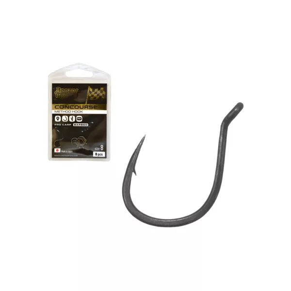 Benzár Mix Concourse Pro Carp 10 Füles, Szakállas Pontyozó Horog 8db