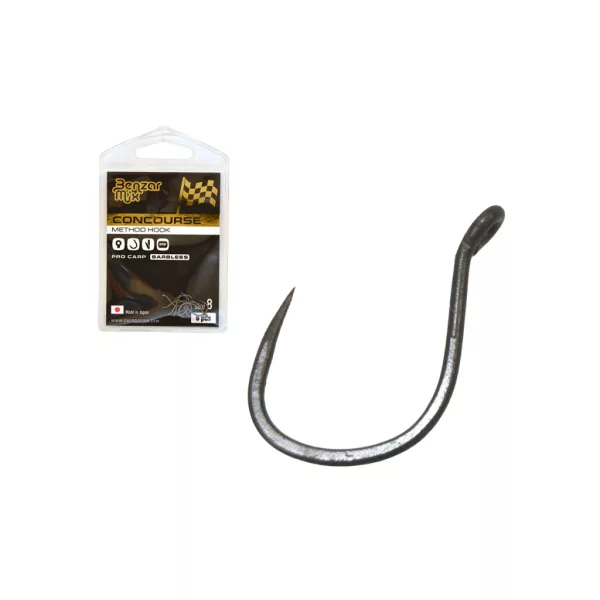 Benzár Mix Concourse Pro Carp 8 Füles, Szakáll Nélküli Pontyozó Horog 8db