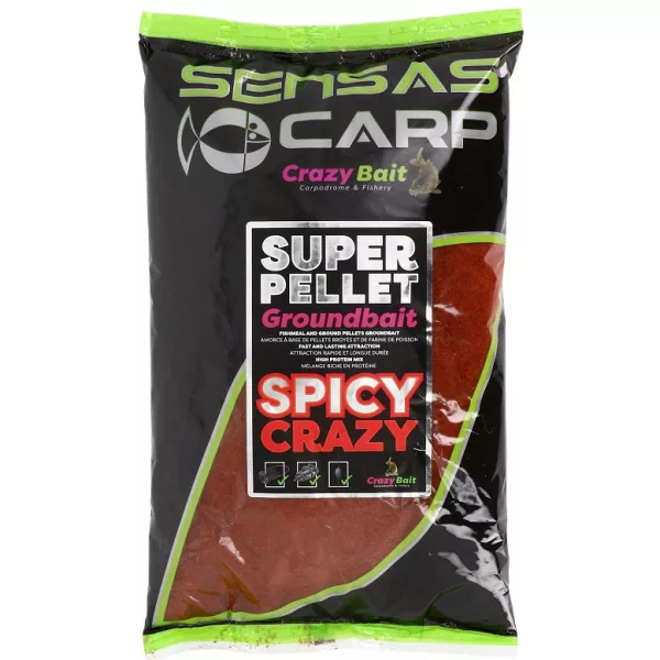 Sensas Super Pellet Spicy Crazy Pastura 1kg