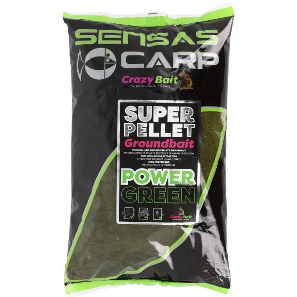 Sensas Super Pellet Crazy Green Pastura 1kg