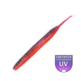   DS Sexy Worm 7,62cm Fire-violetto 10 pezzi/confezione esca artificiale in plastica