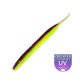 DS Sexy Worm 10,16cm Limone viola 6 pezzi/confezione esca artificiale in plastica