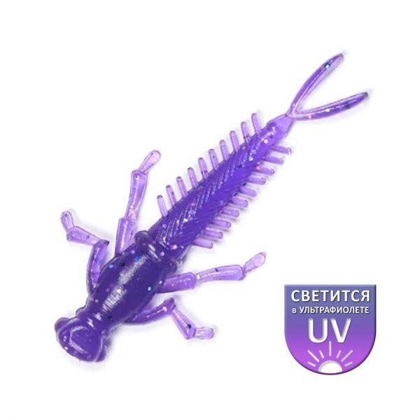 DS Nymph 5,08cm Violet 10 pz/confezione esca artificiale in plastica