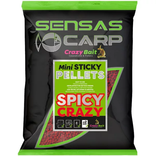 Sensas Pellet Mini Sticky Spicy Pellet da pastura 700gr