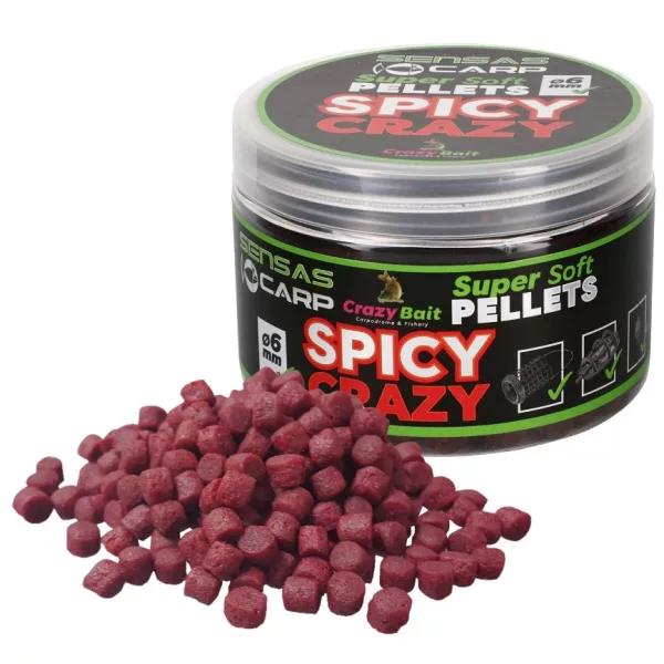 Sensas Super Soft Spicy Crazy 6mm Pellet da amo 60gr