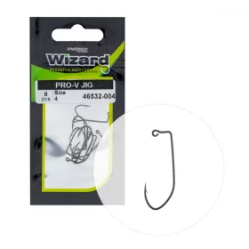   Wizard Pro-V Jig Occhiellato Barbigliato 4 Amo Offset da Spinning