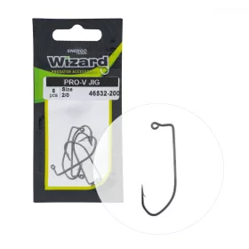   Wizard Pro-V Jig Occhiellato Barbigliato 2/0 Amo Offset da Spinning