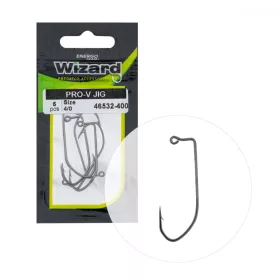   Wizard Pro-V Jig Occhiellato Barbigliato 4/0 Amo Offset da Spinning