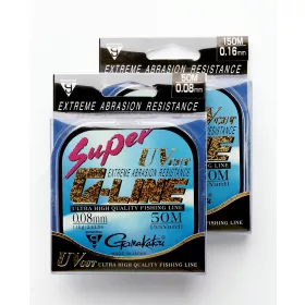   Gamakatsu Super G-line 50m 0.08mm Filo leader in monofilo-Verde