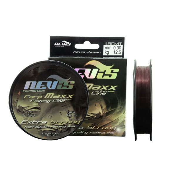 Nevis Carp Maxx 350m 0.35mm lenza madre monofilo - Marrone