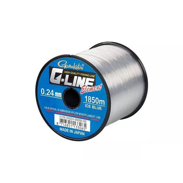 Gamakatsu G-line Element Ice Blue 755m 0.40mm Filo principale monofilo-Trasparente