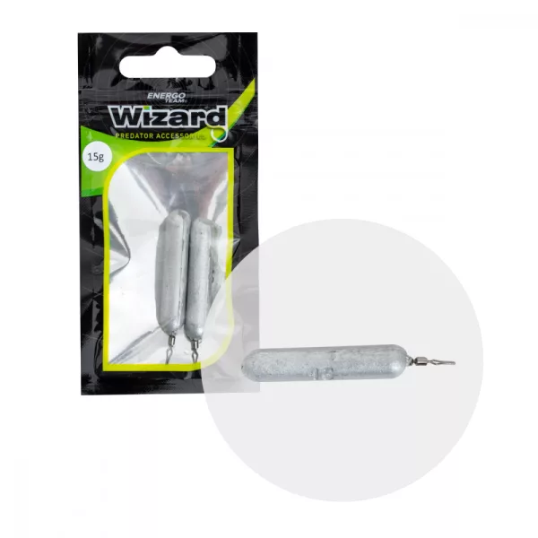 Wizard Piombo A Barra Dropshot 5G Go Green 2Pz/Conf