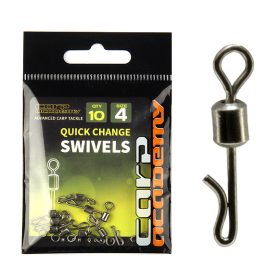 Carp Academy Girella cilindrica + moschettone 10 pz