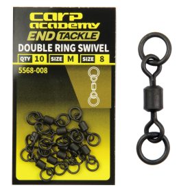 Carp Academy Girella con doppio anello misura 8, 10 pezzi