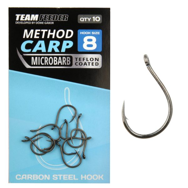 Team Feeder By Döme TF Method Carp 8 Amo da Feeder Barbuto, con Occhiello 10pz