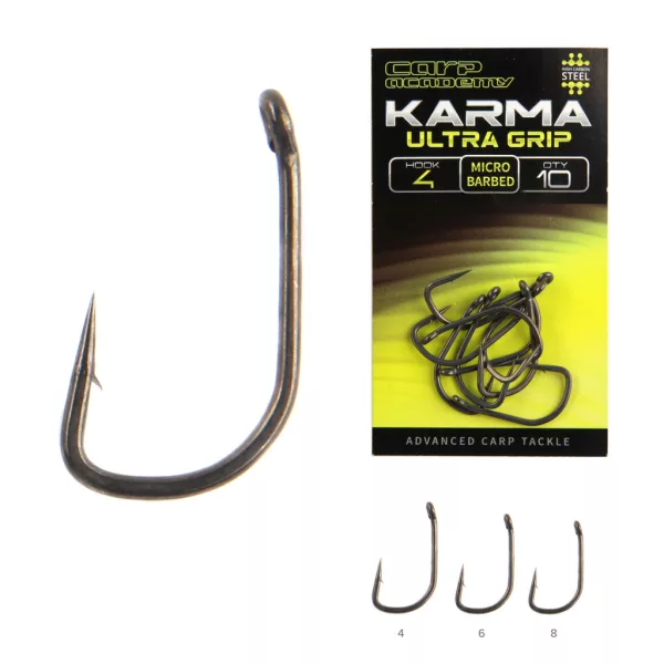 Carp Academy Karma Ultra Grip Amo con 4 Occhielli, Barbozzato 10pz
