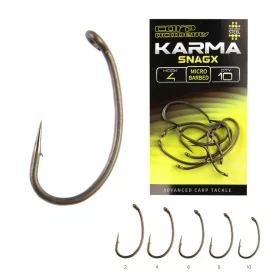   Carp Academy Karma SnagX 10 Amo con ardiglione ad occhiello 10 pz