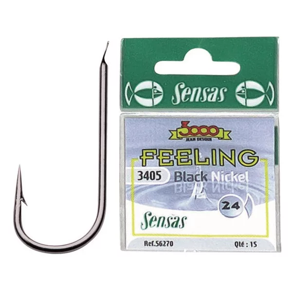 Sensas Feeling 3405 Nero Amo da brema con ardiglione, misura 14, 15 pezzi