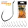 Nevis Gancio per pesce siluro 9644 Nero 9/0 3pz/confezione Con occhiello Barbuto Gancio per pesce predatore
